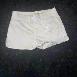 No Boundaries White Athletic Shorts